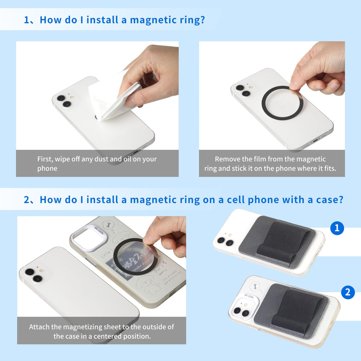 okcsc magnetic-dac-case strong 2kg grip for MagSafe devices