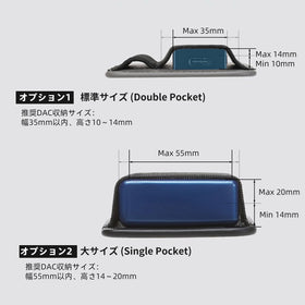 okcsc magnetic-dac-case PU-leather exterior protects devices