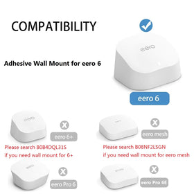 OkeMeeo eero 6 wall mount keeps devices organized with a clean two-pack setup.