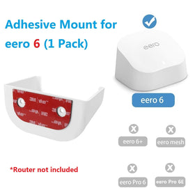 Compatibility note: OkeMeeo wall mount for eero 6 supports eero 6, not 6+.