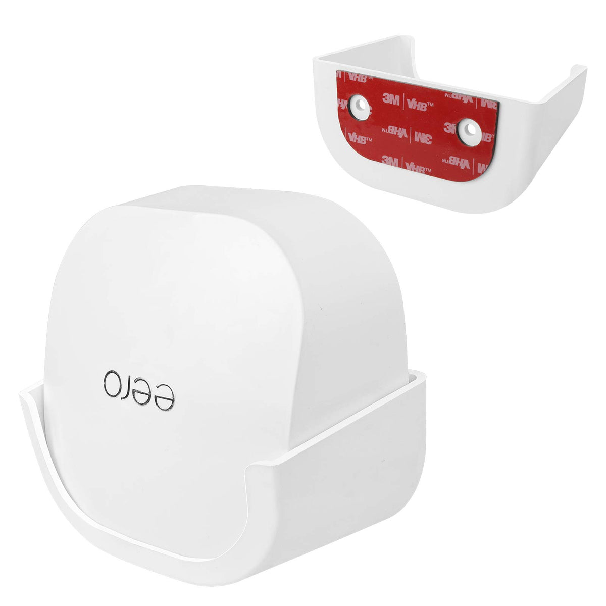 OkeMeeo wall mount for eero 6 with adhesive base keeps router secure and tidy.