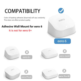 OkeMeeo wall mount for eero 6 with screws offers versatile, drill-free installation.
