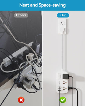 Okleeic 1080J surge protection guards electronics from spikes.