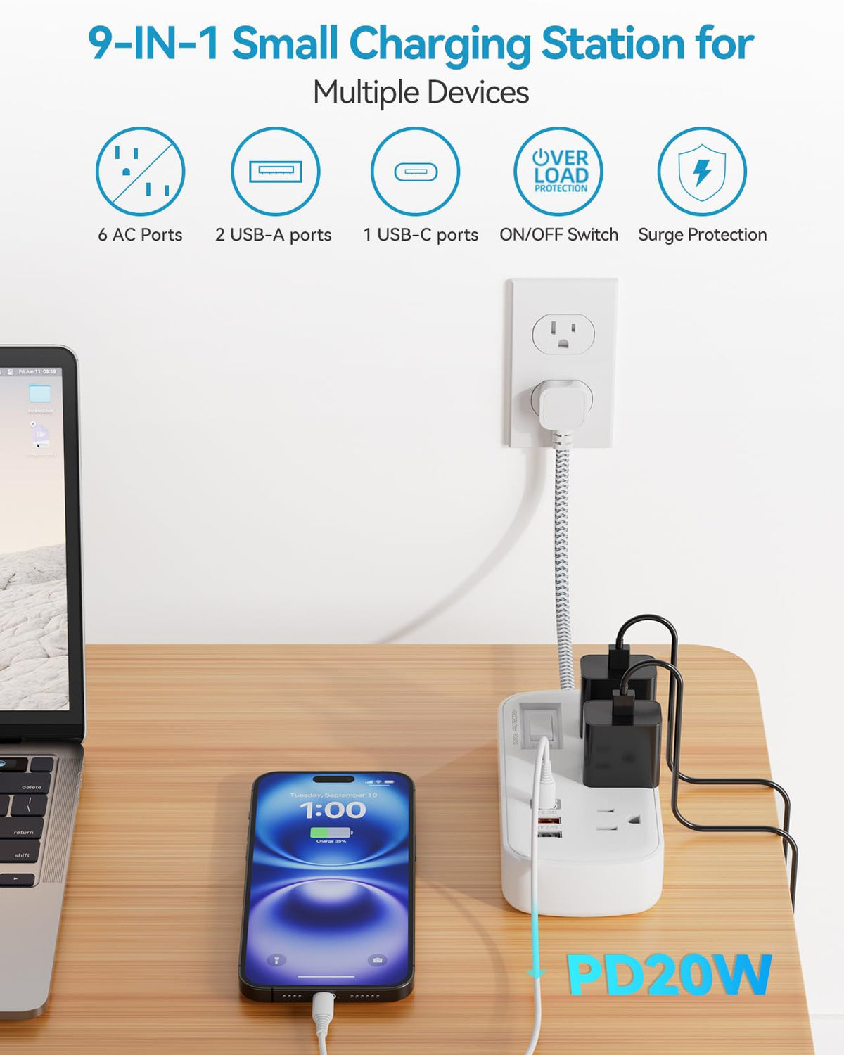 okleeic flat plug profile displayed flush to wall for low-profile installation