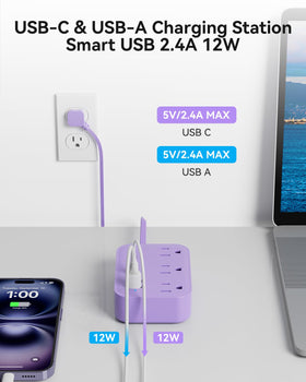 Okleeic purple fire-resistant shell and safety features protect devices