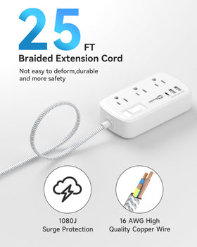okleeic slim cord routed under desk for discreet power access and safety