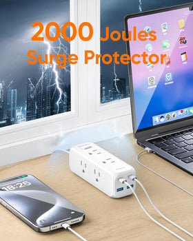 Olcorife 3ft extension cord keeps outlets reachable