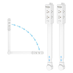 Olcorife outlet extender shows 22-34 inch reach for flexible home setup.