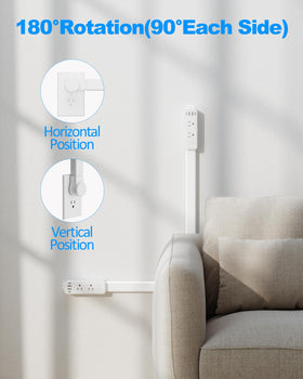Olcorife 6 outlets and 4 USB ports power multiple devices.