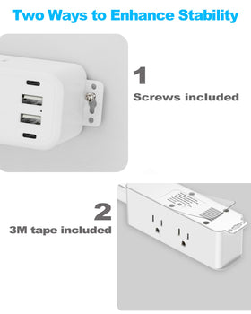 Olcorife wall-mount options keep cords organized and secure.