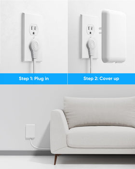 olcorife power strip under TV stand charging devices neatly