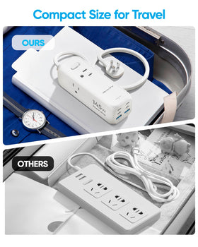 olcorife side profile with 5ft cord illustrating reach and low-profile storage benefit