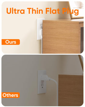 Olcorife three-sided outlet design enables flexible placement and setup