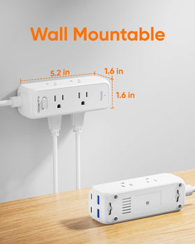 Olcorife travel-friendly power strip ideal for dorm rooms