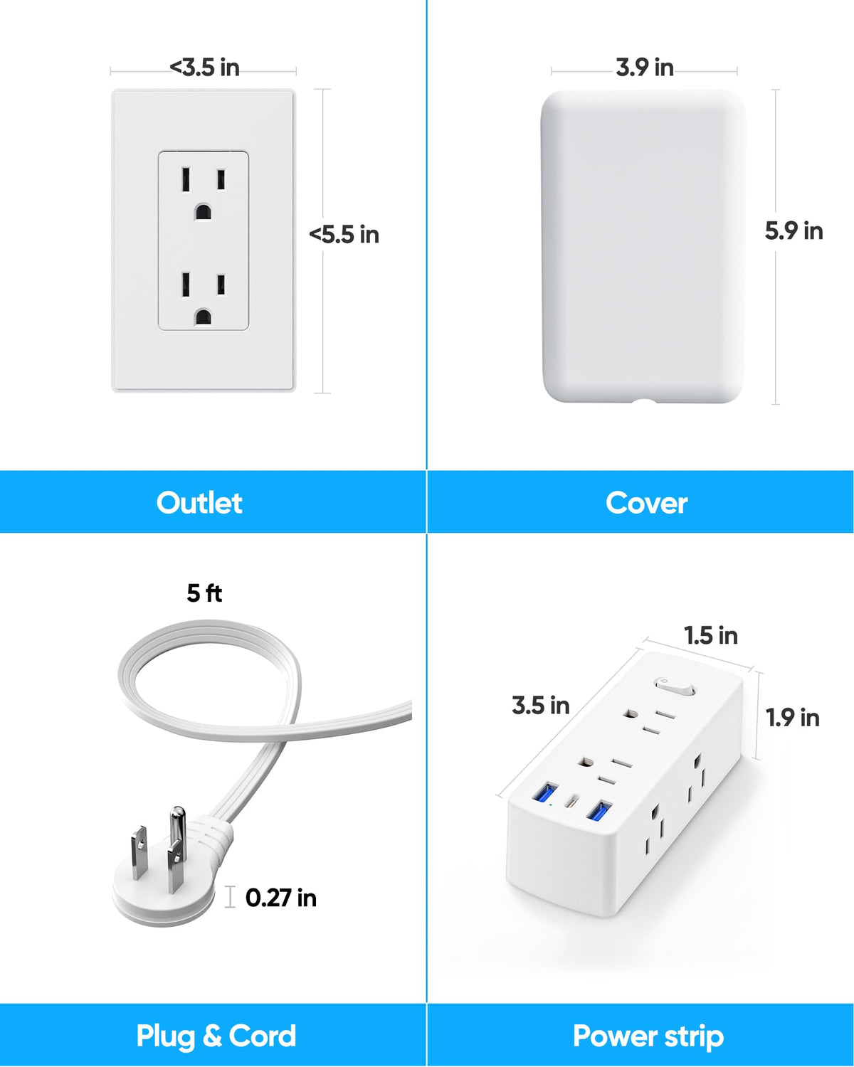 olcorife mounted on wall hiding outlet behind TV unit, keeps space tidy