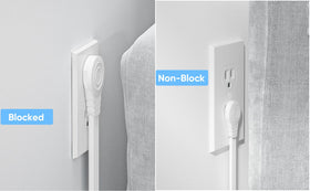 Olcorife white sleek design blends with home or office spaces.