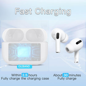 OLEBAND open case with AirPods Pro inside, showing secure fit and charging benefit