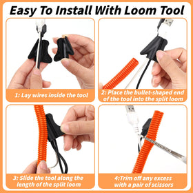 Oleitodh cable ties fanned out to show quantity and secure bundling for tidy installations