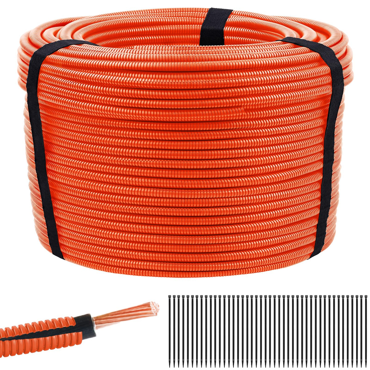 Oleitodh easy-install split loom keeps cables organized during maintenance
