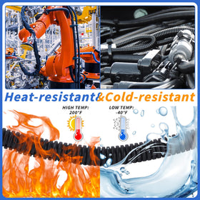 Oleitodh installed in engine bay protecting automotive wires from wear