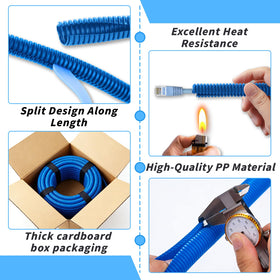 Oleitodh tubing in hand for scale showing 3/4 inch diameter and easy handling advantage