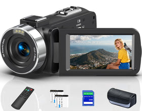 OLESIT 8K 64MP video camcorder for cinematic footage with sharp detail.