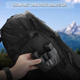 OLIMT 6x25 binoculars in use during birdwatching with a wide field of view