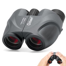 OLIMT 8x25 binoculars side view, ideal for travel and quick wildlife scanning.