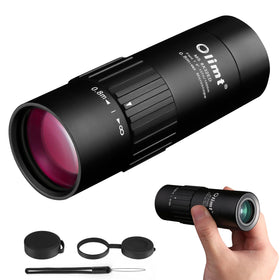 OLIMT 8x32 monocular optics offer bright, clear images for outdoor viewing.