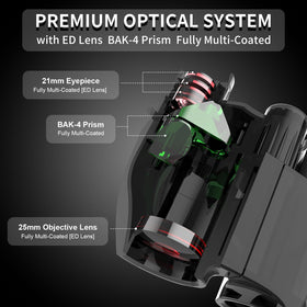OLIMT ED lens clarity enables bright daytime observations.