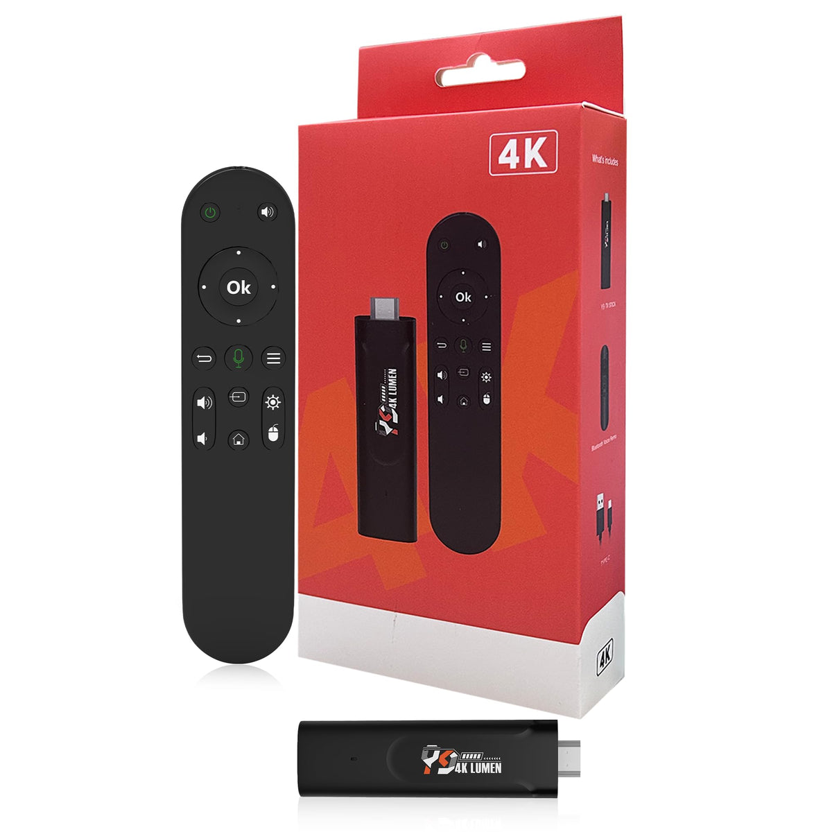 OLIZGBE Android TV Stick with 2GB RAM and 16GB storage for smooth apps