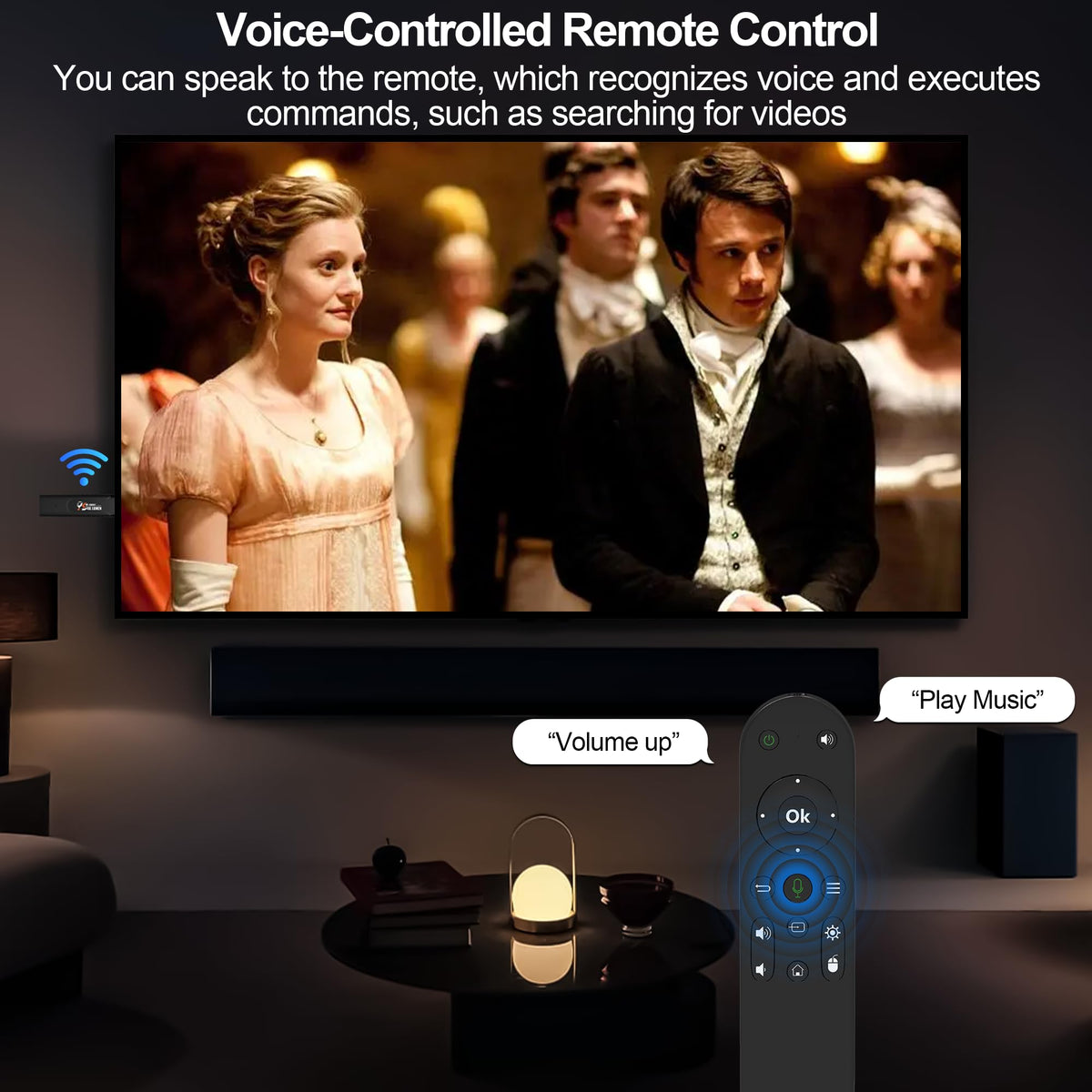OLIZGBE Android TV Stick outputs 1080p HDR10 for vivid visuals