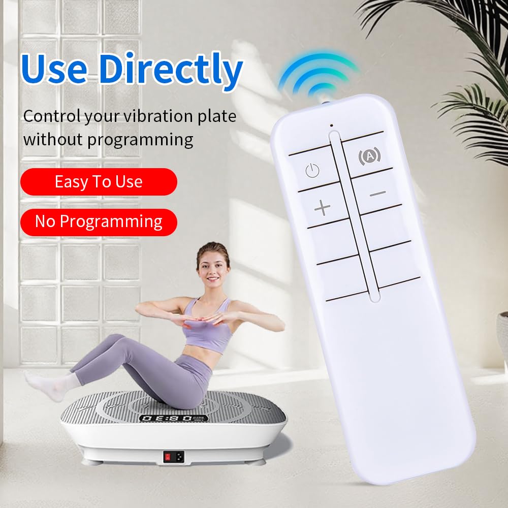 oljaeq MR-2398P remote back view showing comfortable palm fit