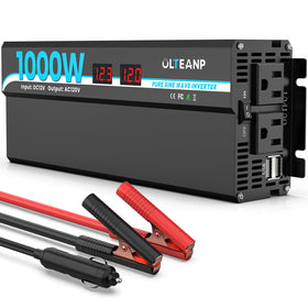 OLTEANP 1000W inverter main unit delivers stable AC power for sensitive devices.