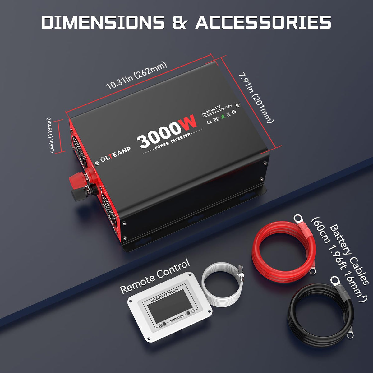 OLTEANP safety protections prevent overload and short circuits during use