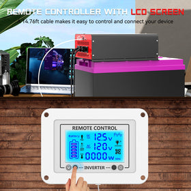 OLTEANP 4000W inverter with battery cables for safe off-grid setup