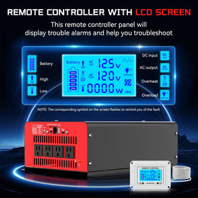 OLTEANP LCD display showing real-time voltage and status