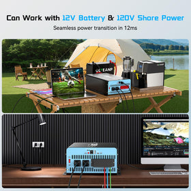 OLTEANP auto transfer inverter side view showing seamless shore power switching