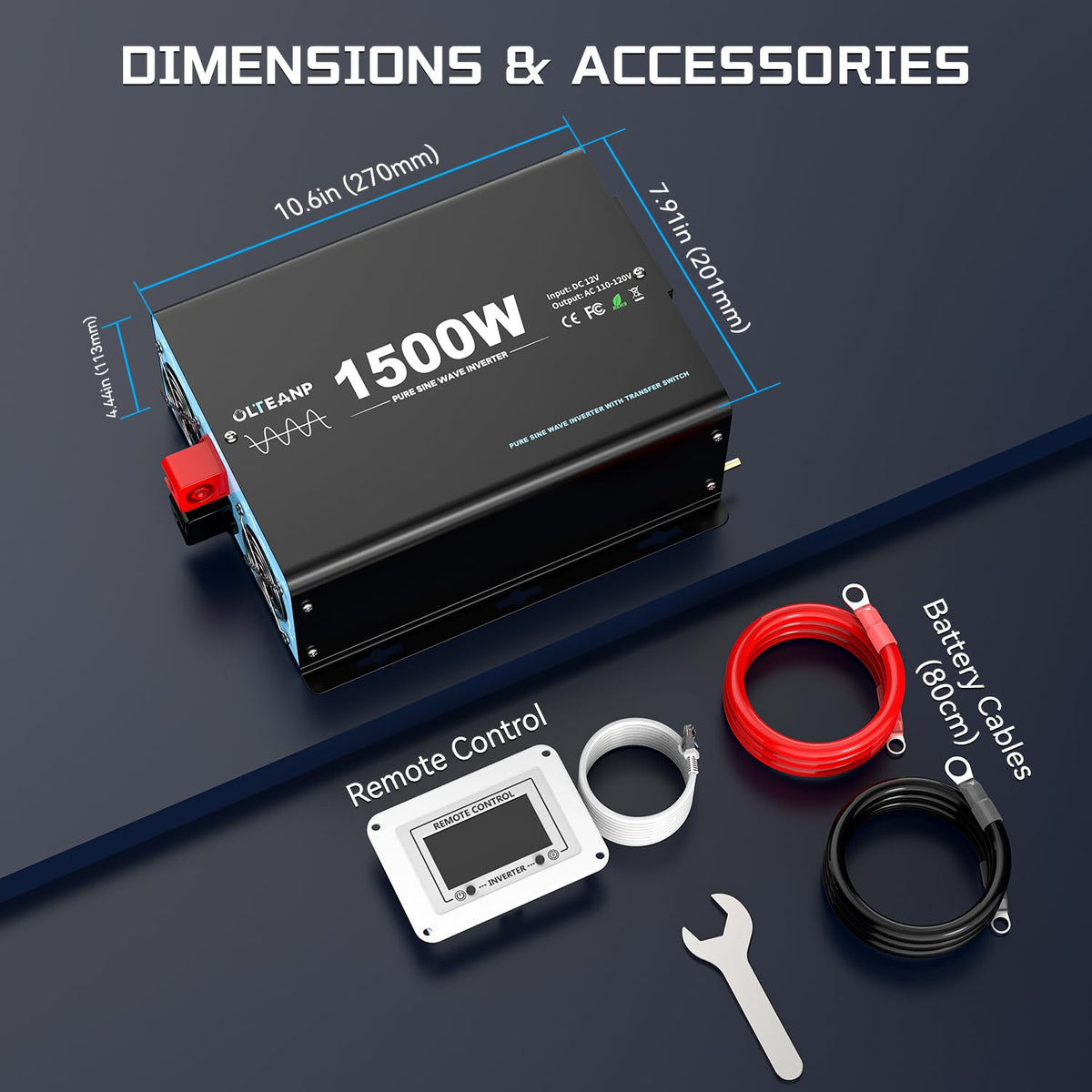 OLTEANP inverter installed in an RV or truck for off-grid readiness.