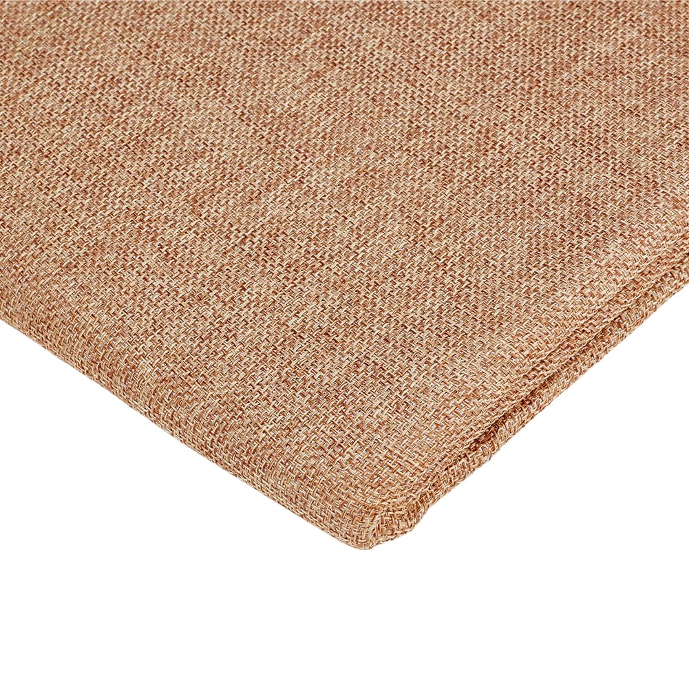 OLYCRAFT front view of beige grill cloth showing clean coverage and easy replacement