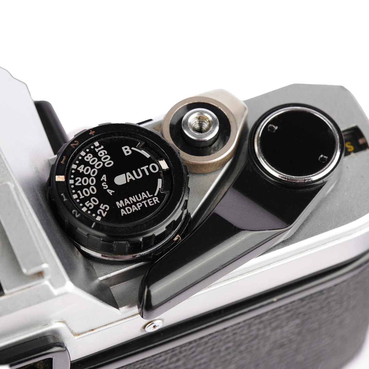 Olympus OM-10 with strap attached for portable travel photography