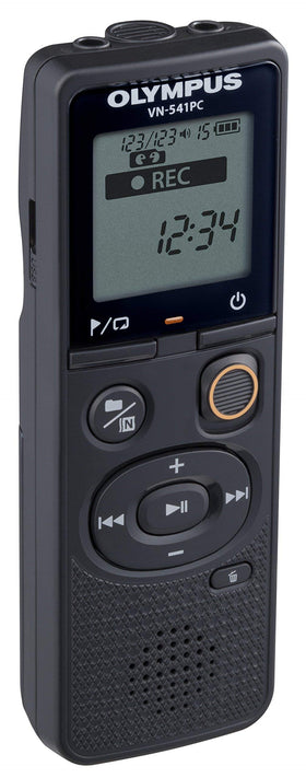 Compact Olympus VN-541PC with built-in mono microphone for clear note capture.