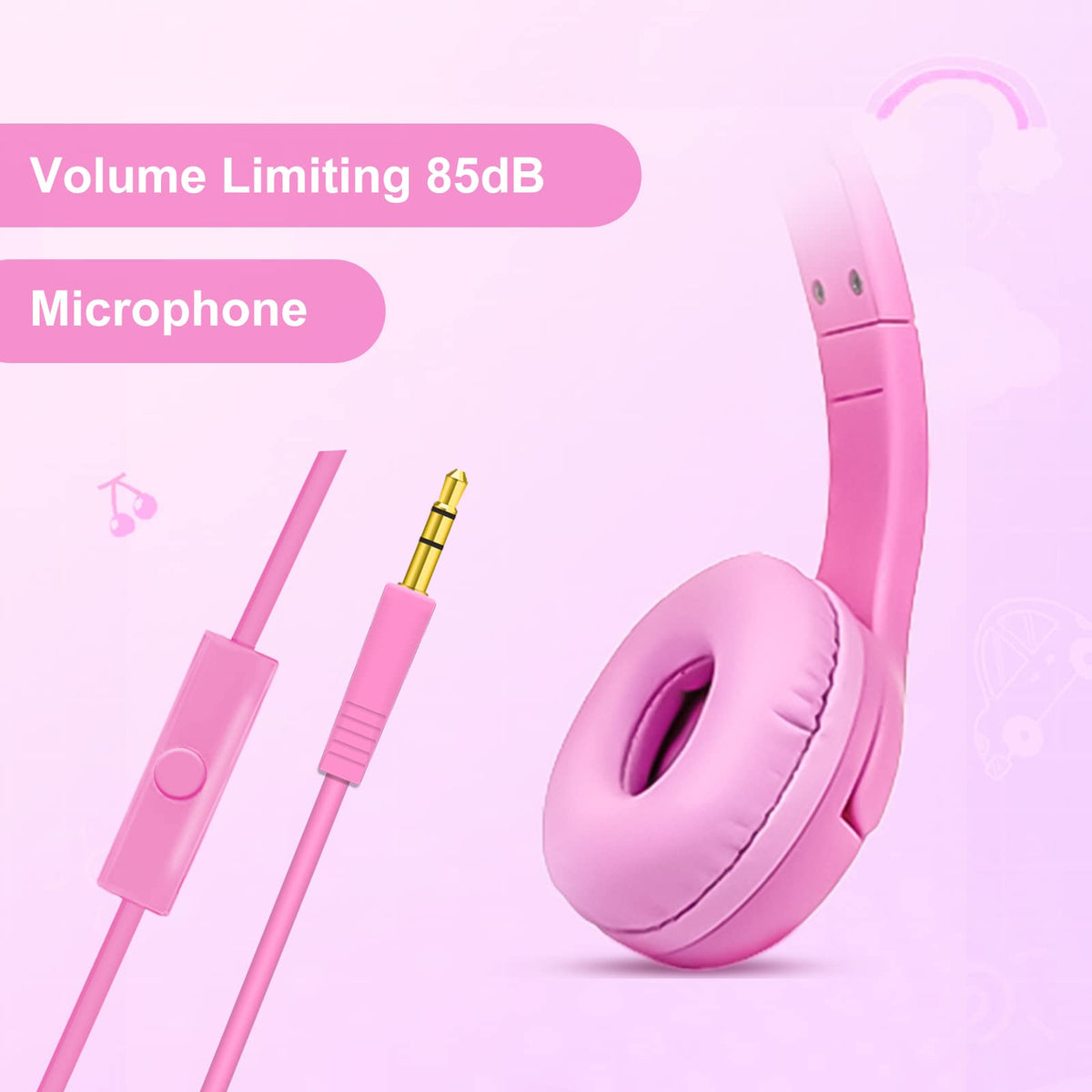 Olyre headphones with Sharing Port letting friends listen together without a splitter