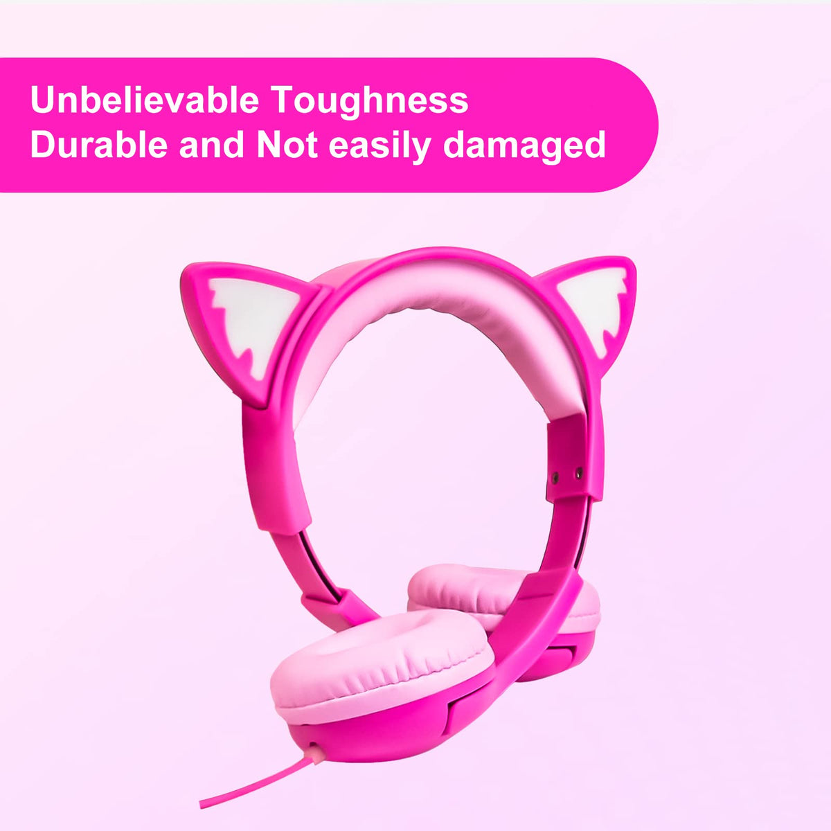 Olyre durable kids headphones withstand drops and daily use.
