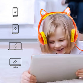 Olyre Headphones wired 3.5mm work with tablets and computers.