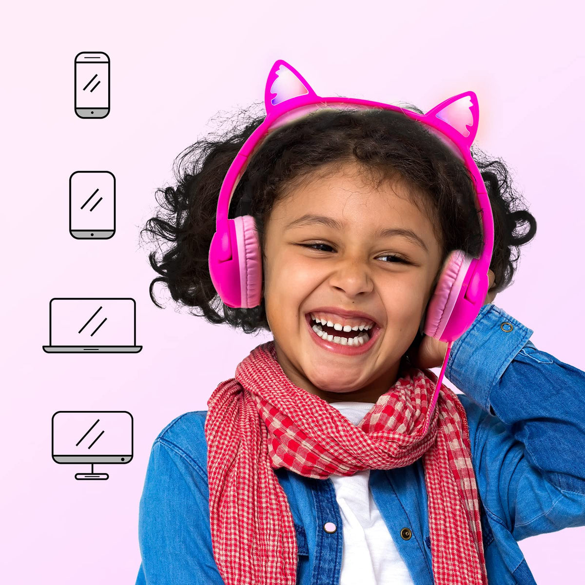 Olyre wired 3.5mm compatibility with tablets and Chromebooks.