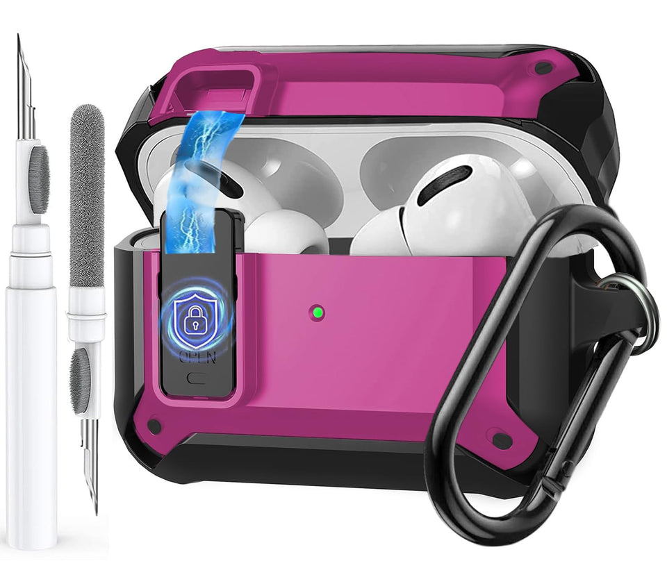 Olytop AirPods Pro 3 case with magnetic lock protects your charging case.