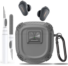 Olytop Bose QC Ultra case with lock clip protects earbuds on the go