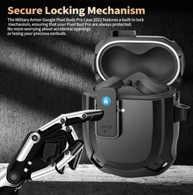 Olytop Google Pixel Buds Pro 2 case lock detail for secure closure
