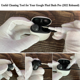 Military-grade, shockproof shell protecting Pixel Buds Pro during daily use.